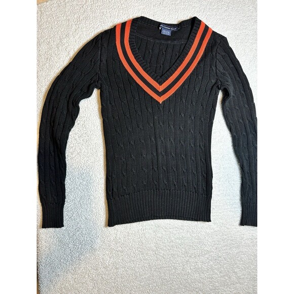 Ralph Lauren Golf Knit Sweater Black Orange Men’s Sz S - Picture 1 of 7
